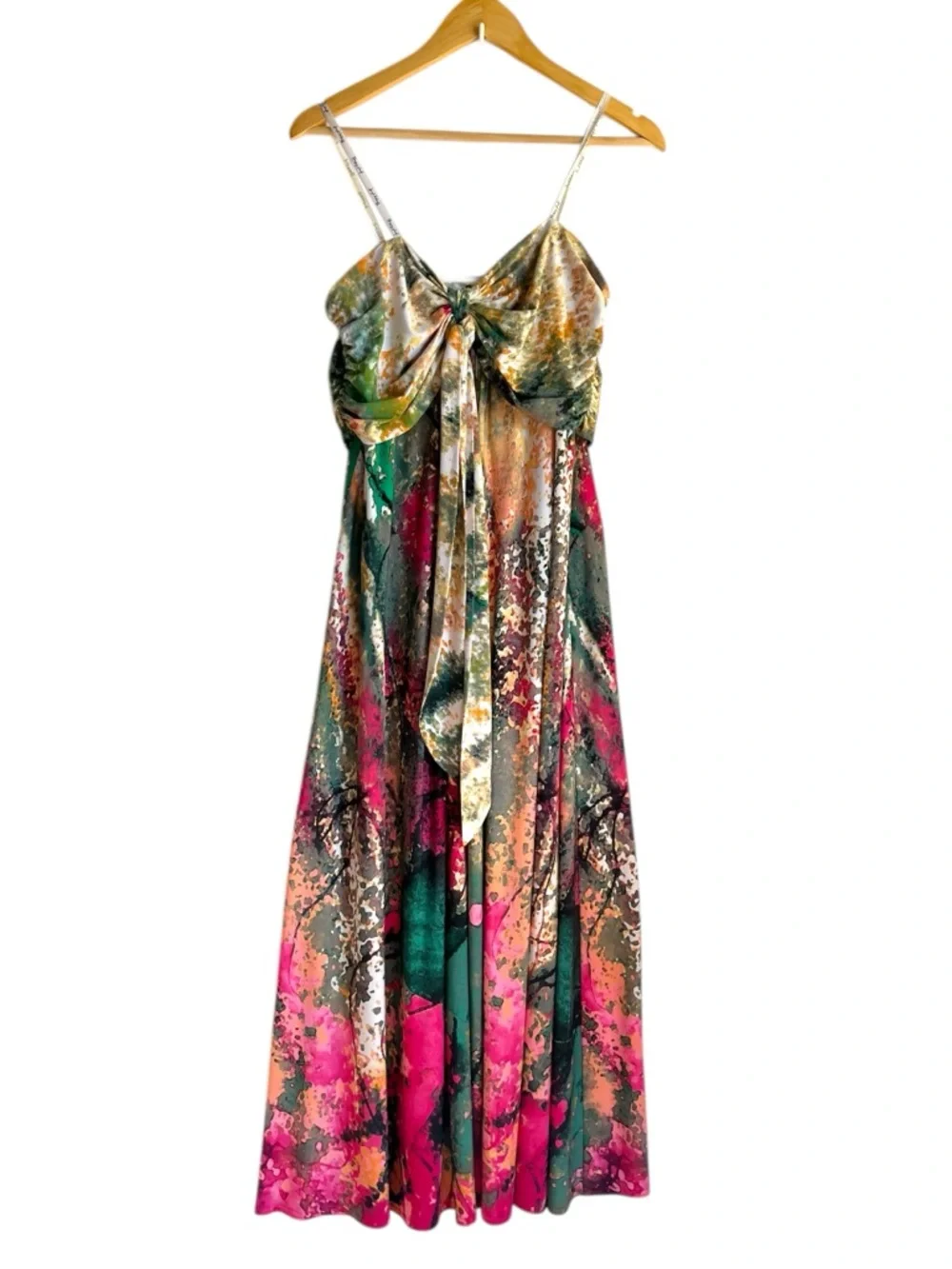 Joseph Ribkoff Strapless Maxi Dress Abstract Print Formal Size 12 - Picture 2 of 13